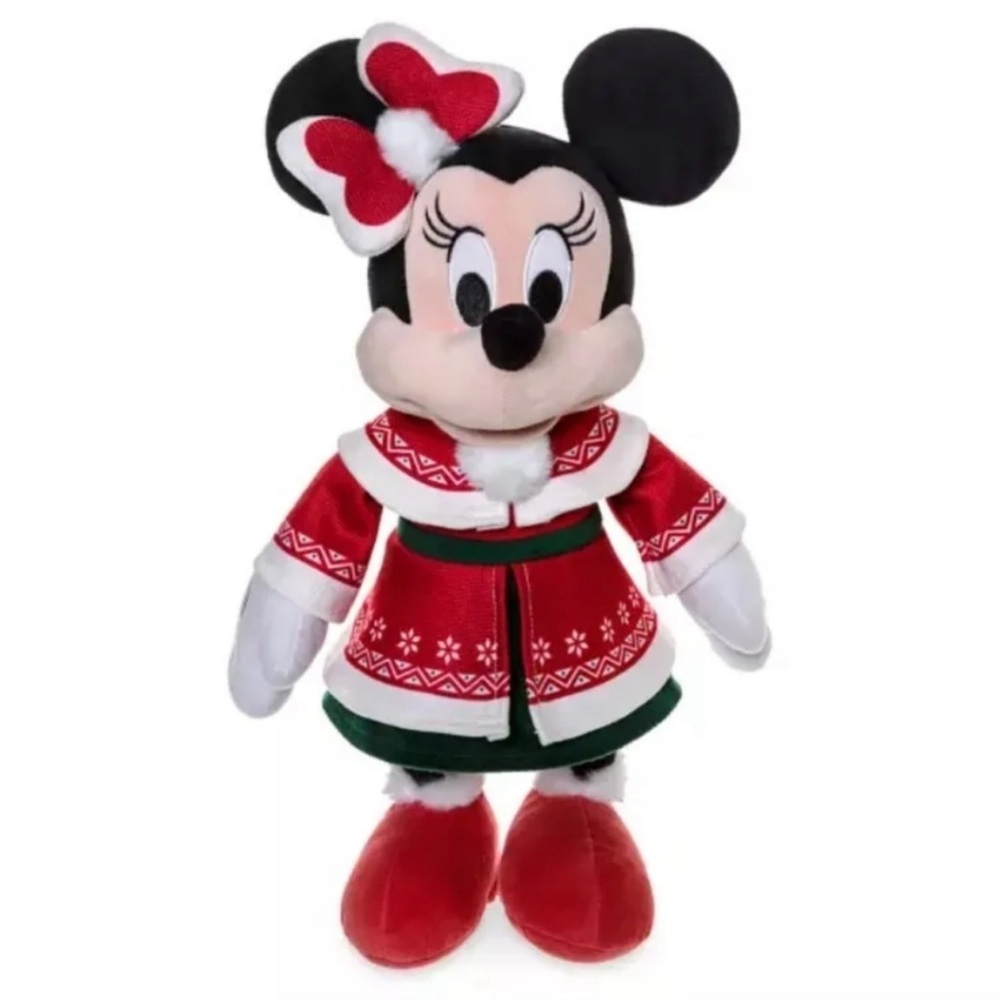 Disney Store Holiday Minnie Mouse Plush 2022 NEW